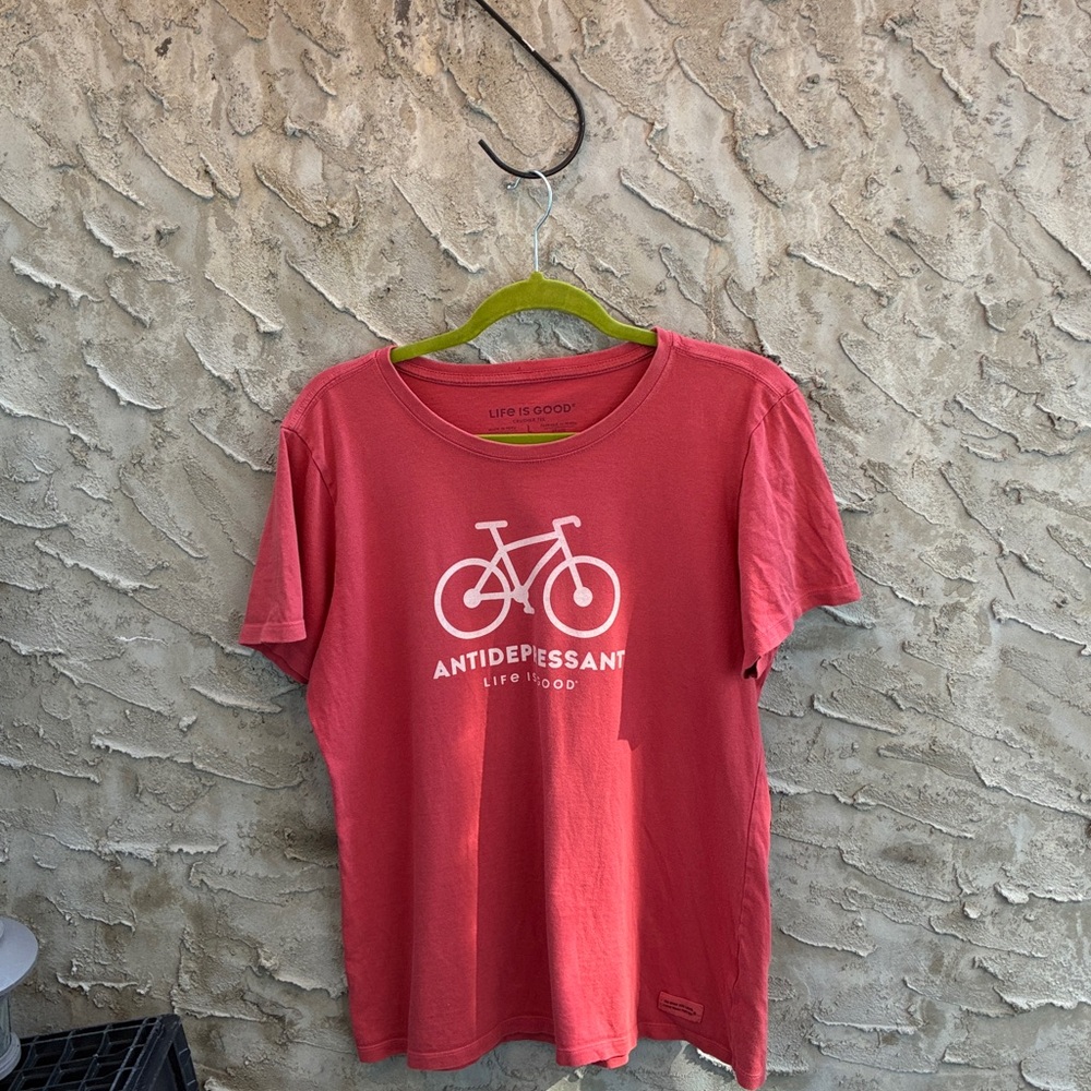 Life is Good Crusher Tee New Without Tags Size L Antidepressant